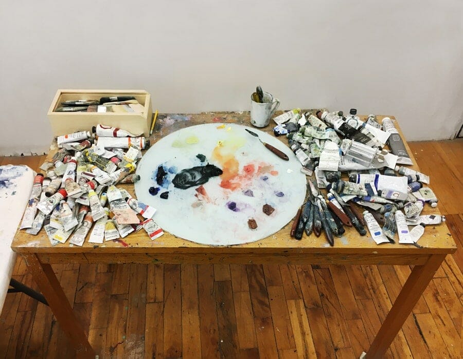 Laura Findlay work table