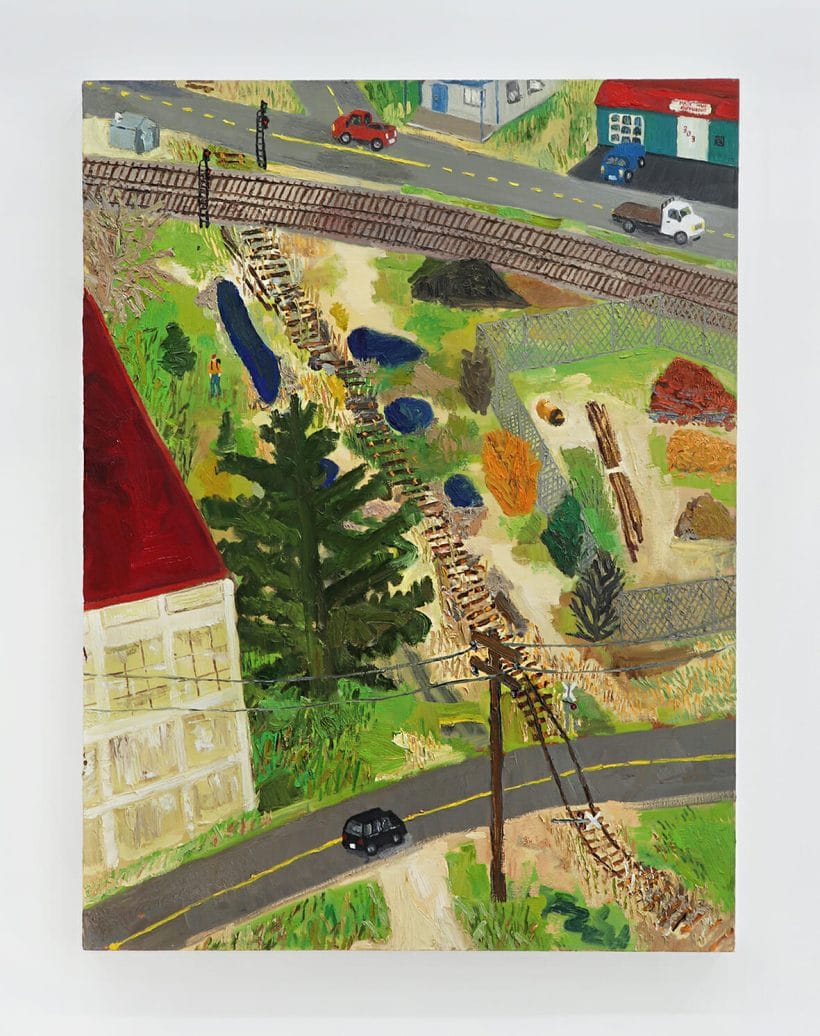 PATRICK DUNFORD | Abandoned Railroad Spur | 2021 | 48.5 x 36 in. | oil on canvas