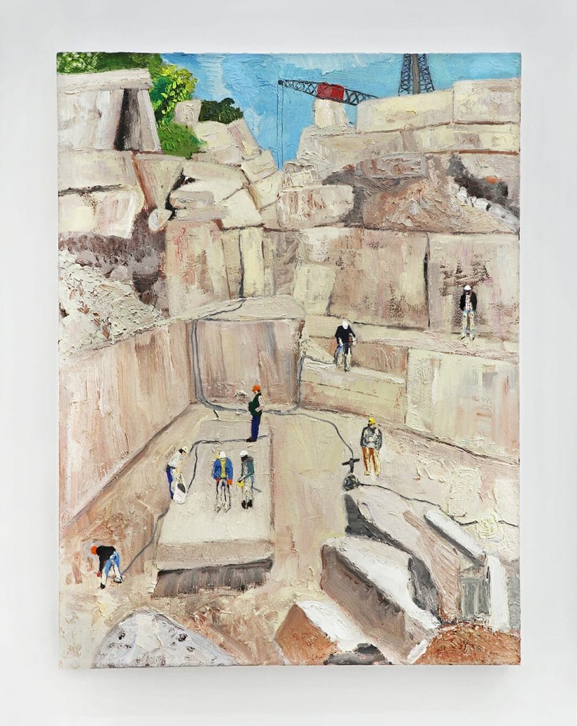 Limestone Quarry, Indiana (1980) | 2021 | 48.5 x 36 in. | oil on canvas