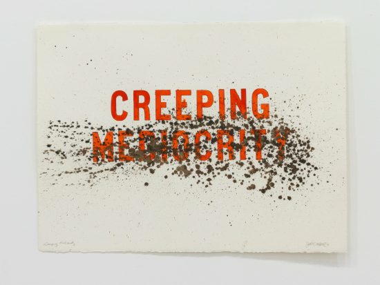 Creeping Mediocrity | 2021 | mixed media on paper | 22 x 30 in.