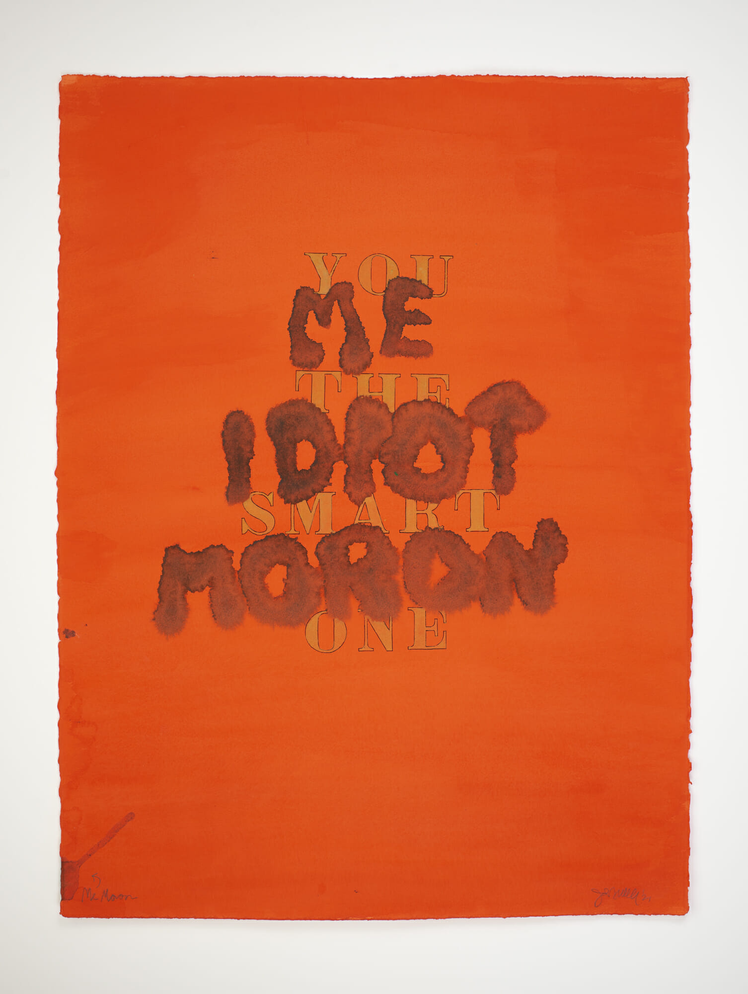 Mr. Moron | 2022 | mixed media on paper | 22 x 30 in.