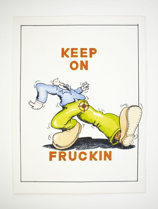 Keep on Fruckin | 2016 | mixed media on paper | 22 x 30 in.