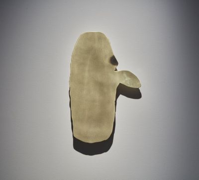 Robin Arseneault, Masks With Decay 6 / 2016 / 25 x 17 x 2 in. / brass